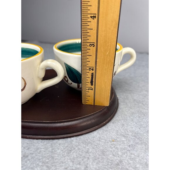 Stangl Pottery Fruit Cups Set of 2 with Floral Design Vintage - Picture 10 of 14